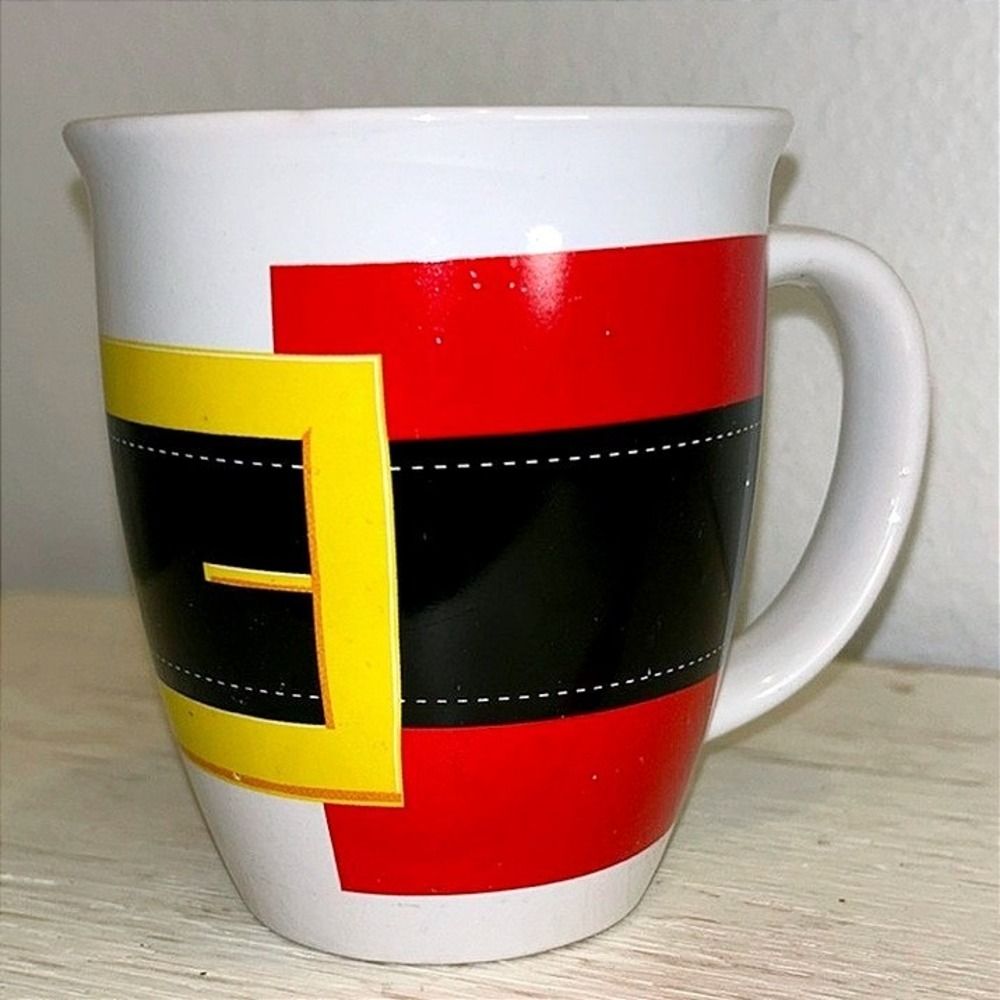 Royal Norfolk Santa Belt Christmas Mug 14 oz Ceramic Holiday Cup